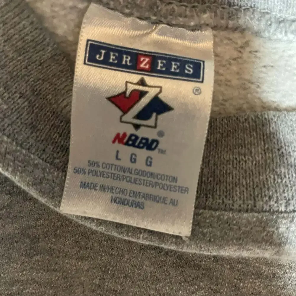 Alexandria Tigers Crewneck Sweatshirt L Gray Jerzees